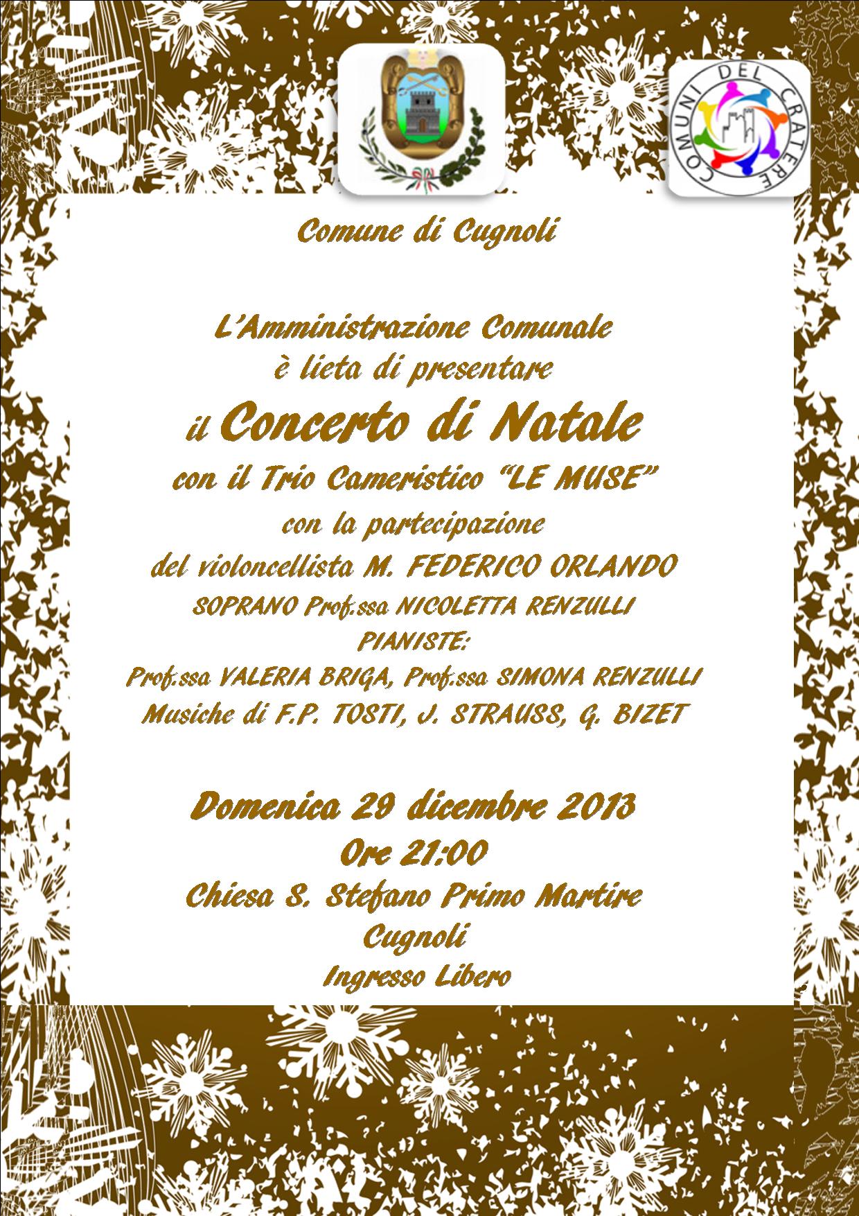 Concerto di Natale - domenica 29 dicembre 2013 - ore 21:00